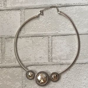 Silver Circles Necklace